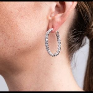 CZ Kenneth Jay Lane Round Cluster Hoops